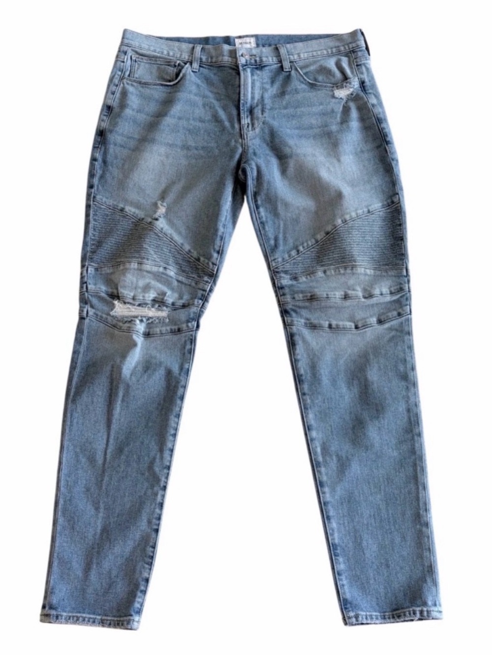 Hudson Ethan Distressed Biker Moto Jeans Men’s Size 38 Stretch 38x32